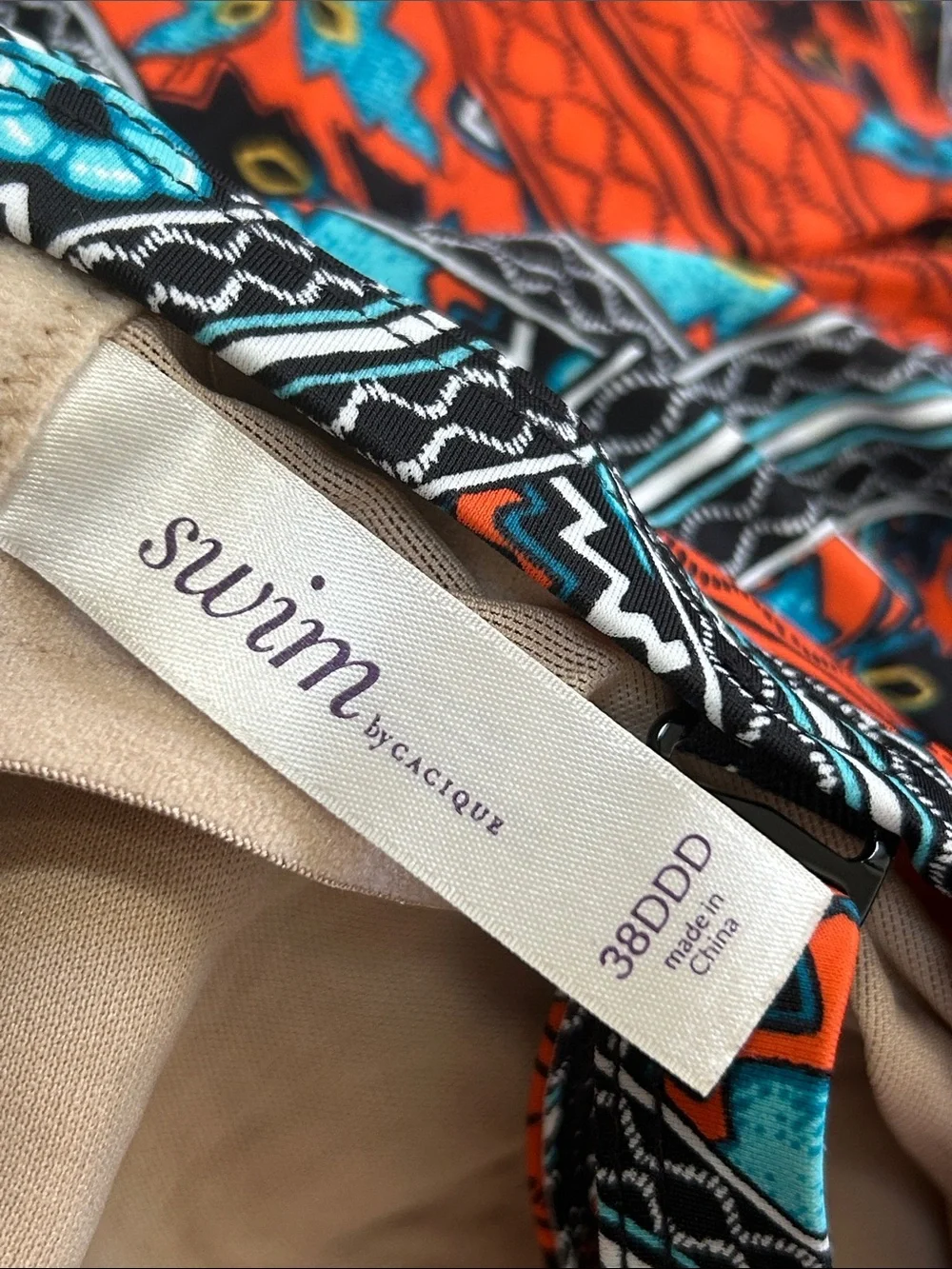 38DDD Cacique Swim underwire tankini top
